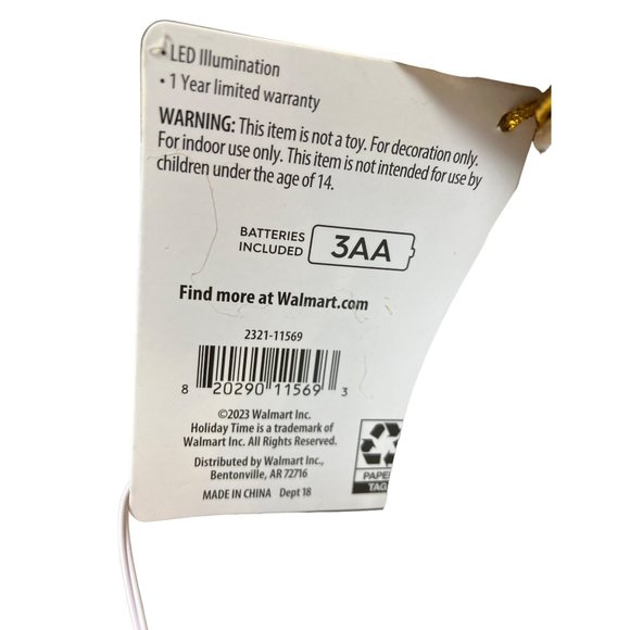 Holiday Time 11 Inch Blow Mold Tabletop Angel - Picture 8 of 13